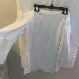 White House Black Market size Medium off the shoulder white blouse